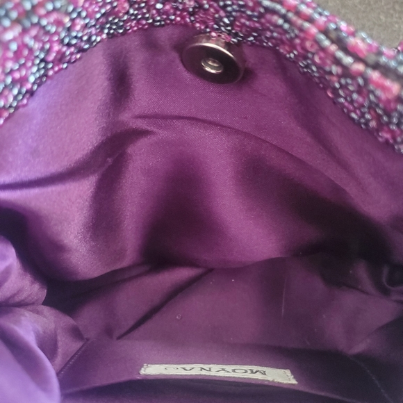 Purple Moyna purple beaded purse - Picture 6 of 10
